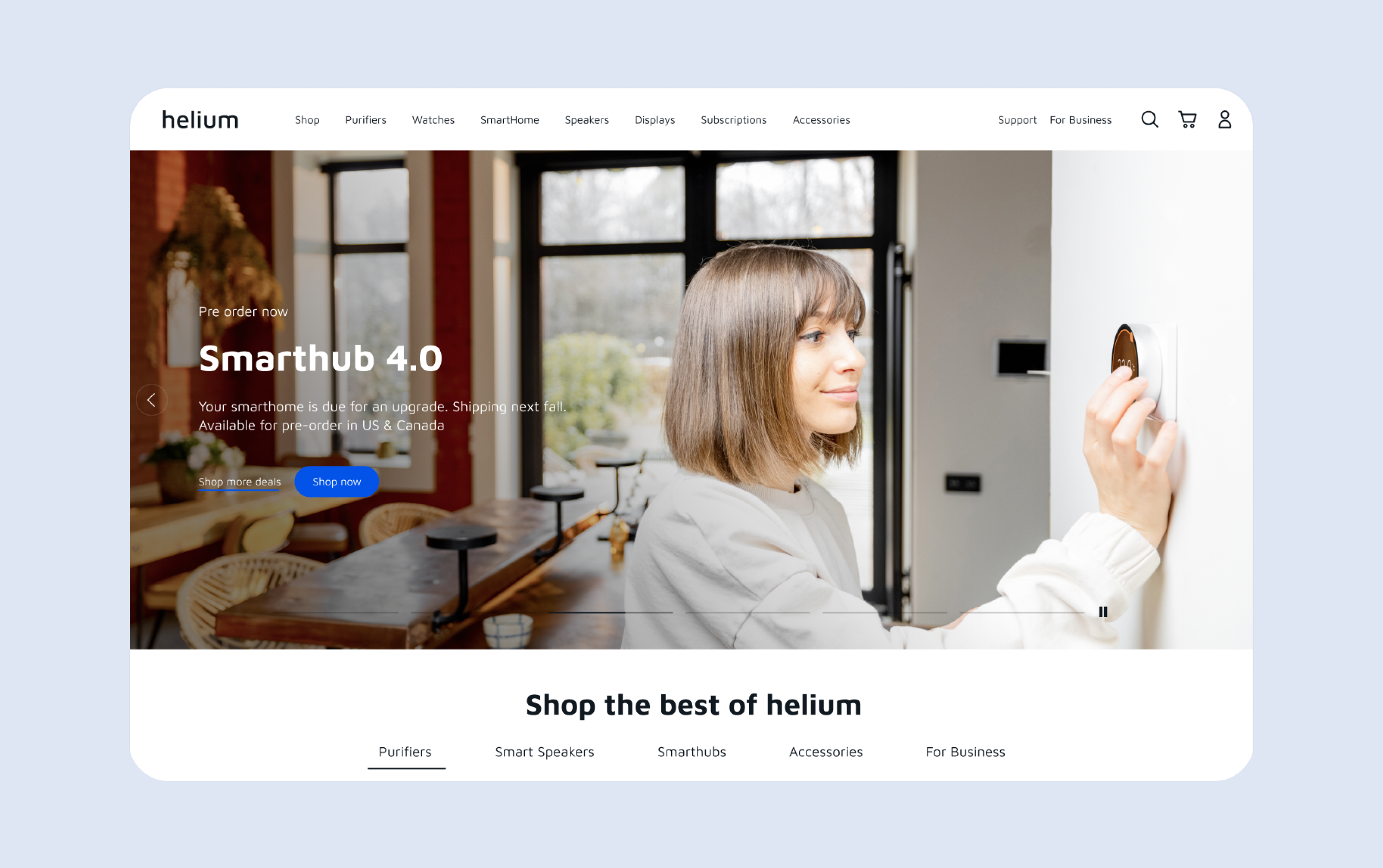 Information architecture, content, and design for smart home company